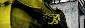 It's a double bass and it's yellow...