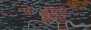London surname map by James Cheshire.