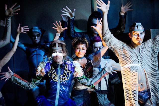Fosse choreography in Pippin. Photo by Tristram Kenton