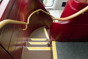 The rear staircase