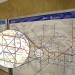 The tube map at Tottenham Court Road on the Northern Line platform... showing that the Northern Line does not stop there