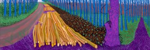 Winter Timber, 2009. Oil on 15 canvases, 274 x 609.6 cm. Private Collection. © David Hockney. Photo: Jonathan Wilkinson