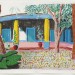 Hotel Acatlan: Second Day, 1984-85. Colour lithograph on two sheets of handmade paper. Paper and image 73.0 x 193.0cm. Edition of 98. Copyright: Courtesy of the Alan Cristea Gallery