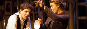 Damien Molony as Motl Mendl and Lauren O’Neil as Anna. Photo by Johan Persson