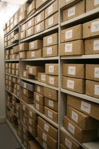 The document store, including personal memoirs, pamphlets and Philipp Manes' notebooks