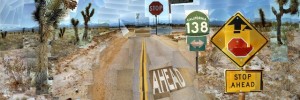David Hockney, Pearblossom Highway, 11-18 April 1986 #1