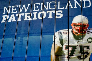 Huge Patriots banner from Wembley