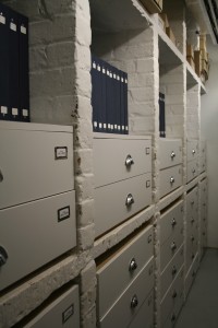 The photo archive store - a converted listed wine cellar