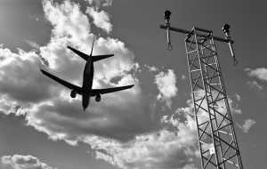 Low flying plane