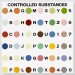 Damien Hirst Controlled Substance Key Painting, 1994 Household gloss on canvas 48 x 48 inches 121.9 x 121.9 cm Photographed by Prudence Cuming Associates © Damien Hirst and Science Ltd. All rights reserved, DACS 2011 Courtesy Gagosian Gallery