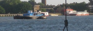 A reminder of Execution Dock, behind The Grapes pub in Wapping.