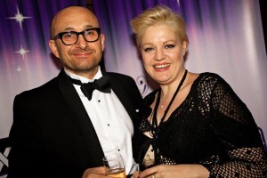Winner Mat Ricardo with his wife Lesley. Their first date was 20 years before the awards