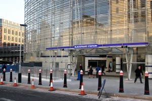 The new entrance