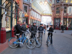 Inside Leadenhall Market.