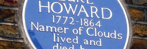 Luke Howard's Blue Plaque by Helen Duffett on Flickr. As Helen points out, "Coolest job description. Ever."