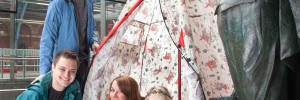 Festival goers head to St Pancras International
