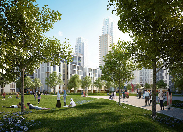 Blackwall Reach Artist's impression of Blackwall Reach