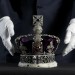 The Imperial State Crown: 2868 diamonds, 17 sapphires, 11 emeralds, five rubies and 273 pearls. It weighs 0.91kg and is 31.5cm tall. This is what the Queen wears at the State Opening of Parliament.