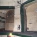 One of the subterranean chambers at Brompton Road, showing a WWII map of London on the left.