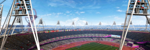 View of the main stadium.