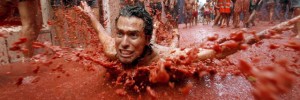 La Tomatina, a festival held in the Valencian town of Buñol