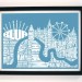 londonmusic_blue_EXCLUSIVE Music Print by Lucy Stevens