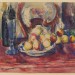 Paul Cézanne (1839-1906) Apples, bottle and chairback. © The Courtauld Gallery, London