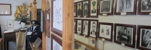 Inside the tiny museum.