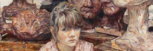 Tessa and the clay heads by Ruth Murray © Ruth Murray