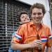 Dutch and Portuguese fans partying at break time