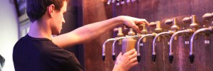 Inside the Euston Tap.