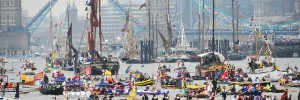 The flotilla on the Thames / photo by McTumshie