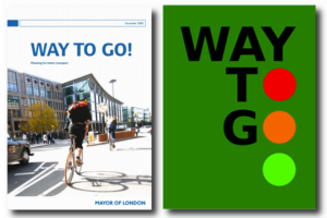 A joke transport policy document, and the real thing.