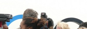 Boris at torch relay