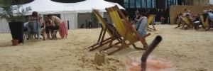Watch the Olympics, or just chill out with a cocktail, at Camden Beach at the Roundhouse