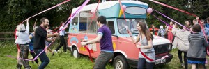 Maypole dacing.