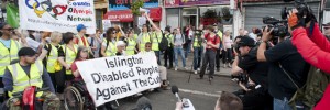 The protest front is well covered by the media.