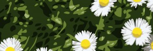 Julian Opie, Daisies. © Julian Opie and Lisson Gallery