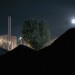 Factory, Tree and Moon behind silhouette (RM9), William Eckersley. Courtesy Vegas Gallery.