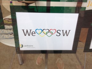 sign in estate agent window