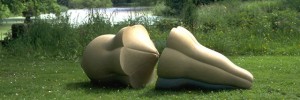 Peter Randall-Page "Parting Company II" 1996 Golden limestone