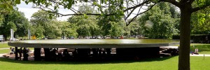 The 2012 Serpentine Gallery by Herzog & de Meuron and Ai Weiwei, the final stop on the Music Walk map. Image by ericsnaps