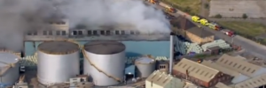 Aerial footage from the BBC.