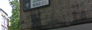 Goswell Road: half in the City...