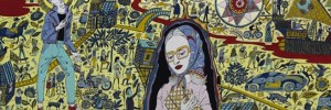 Part of the Walthamstow Tapestry by Grayson Perry.