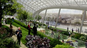 The roof garden of 20 Fenchurch Street. Ready in 2014.