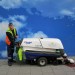 Street cleaner on Oxford Street by Andy Worthington