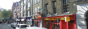 Denmark Street, via Google Street View.