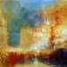JMW Turner uses the 19th Century version of Twitpic to capture the fire.