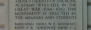 A war memorial at the Royal Academy.